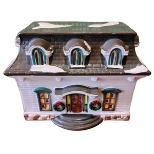 Vintage 1986 Department 56 Snow Village Lighted Ceramic House